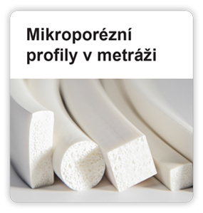 Silikonové těsnění porézní v metráži