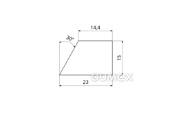 Kompaktes Silikonprofil, Trapezform - 0024