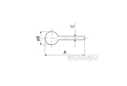 Kompaktes Silikonprofil, I-Form - 0171