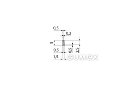 Kompaktes Silikonprofil, U-Form - 0104