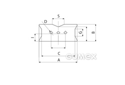 Kompaktes Silikonprofil, mit Formgebung, Hohlkammern - 0123