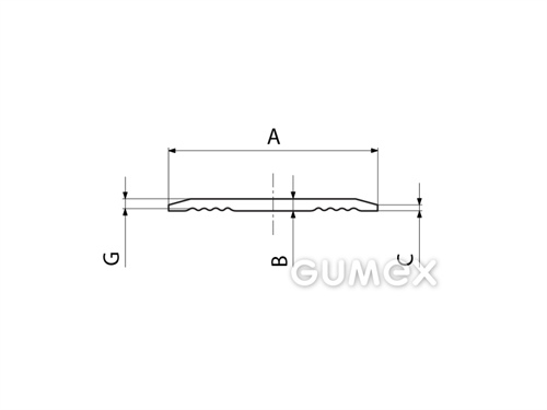 Kompaktes Silikonprofil, I-Form - 0515