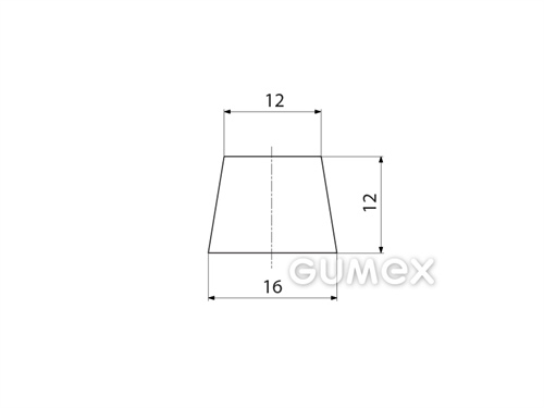 Kompaktes Silikonprofil, Trapezform - 0023