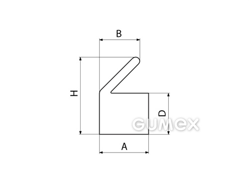 Kompaktes Silikonprofil, L-Form - 0513