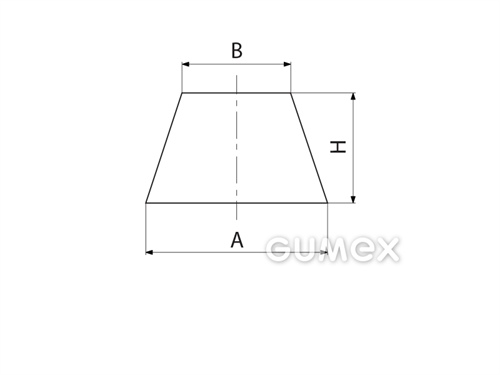 Kompaktes Silikonprofil, Trapezform - 0023