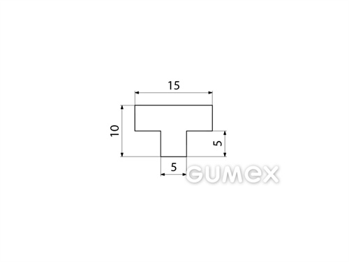 Kompaktes Silikonprofil, T-Form - 0143