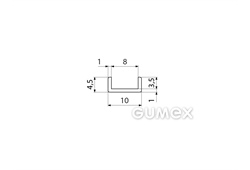 Kompaktes Silikonprofil, U-Form - 0517