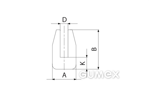 Kompaktes Silikonprofil, U-Form - 0105